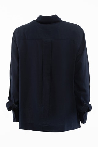 Camisa em linho - Azul-marinho - Azul