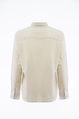 Camisa em linho - Bege - Bege