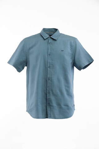 Camisa em linho - Azul - Azul