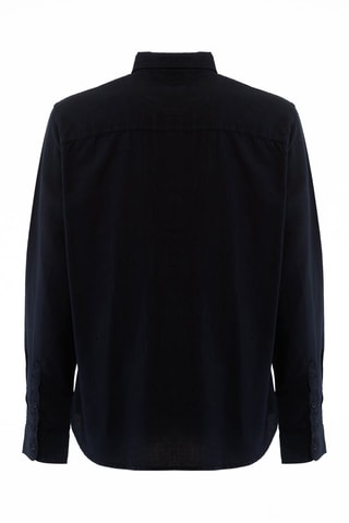 Camisa em linho - Azul-noite - Azul