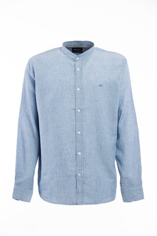 Camisa em linho - Azul - Azul