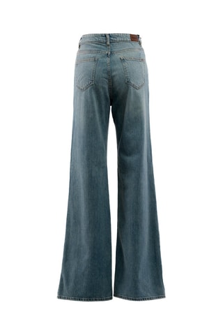 Calças de ganga wide legs - Azul - Azul