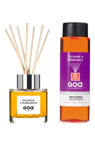 Ambientador de varillas Goatier - Escapada a Marrakech - 200 ml y recarga - 250 ml