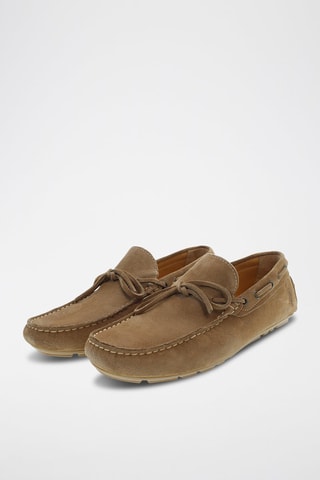 Mocasines de nobuk Pablo - Verde