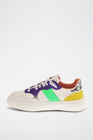 Zapatillas de piel