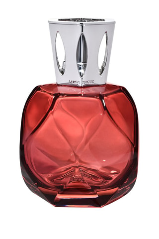 Katalytische lamp van gelakt glas Résonance  Rood