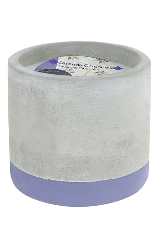 Geurkaars "Lavendel Citroengras" Beton