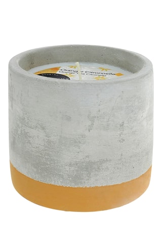 Geurkaars Oranjebloesem en Citroengras Beton