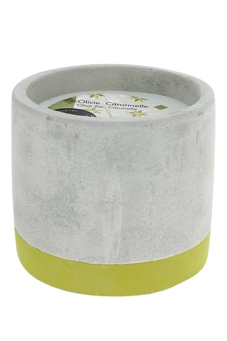Geurkaars "Olijfboom Citroengras" Beton