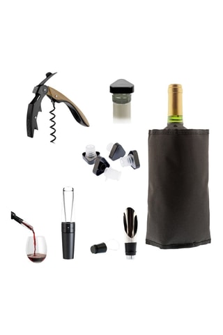 Estuche de enología sin BPA de acero inoxidable y silicona Apérifun - 6 piezas