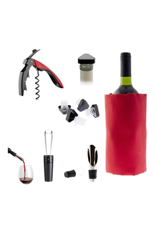 Estuche de enología sin BPA de acero inoxidable y silicona Apérifun - 6 piezas