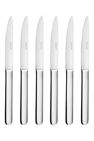 6 couteaux à steak en acier inoxydable Concorde - 23,2 cm