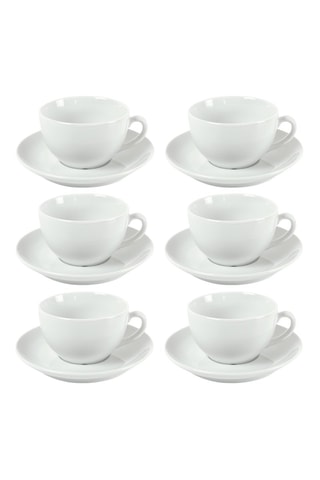 Juego de té de porcelana Côme - 6 personas