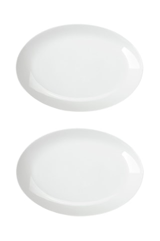 2 fuentes de porcelana Côme - 26 x 15 cm