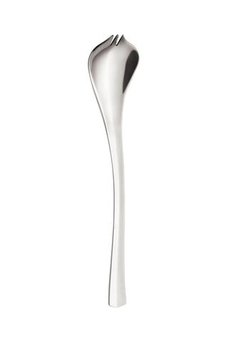 6 cucharas con dientes de acero inoxidable Festivity