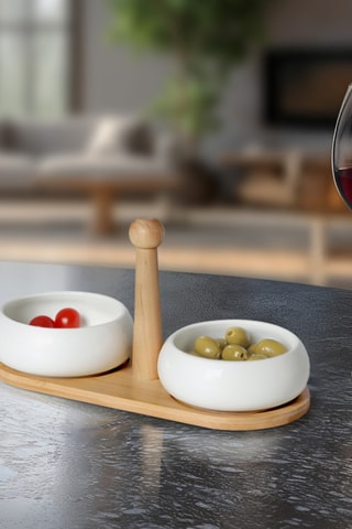 Vajilla para tapas de cerámica - 3 piezas
