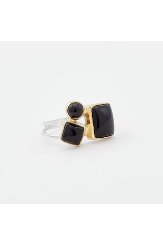 Ring - Zilver en Onyx