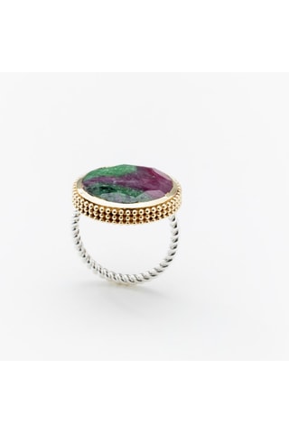 Ring - Zilver en Robijn