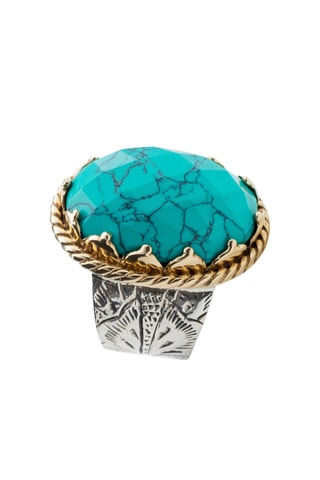 Ring - Zilver en Turkoois