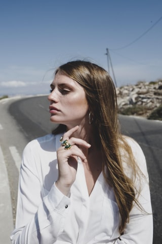 Ring - Zilver, Malachiet en Onyx