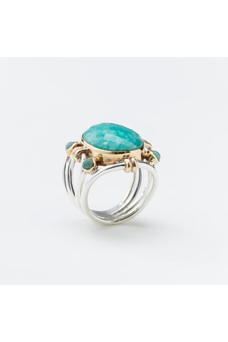 Ring - Zilver en Amazoniet
