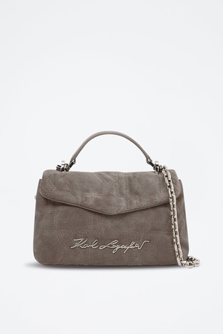 Sac à main en nubuck - Taupe