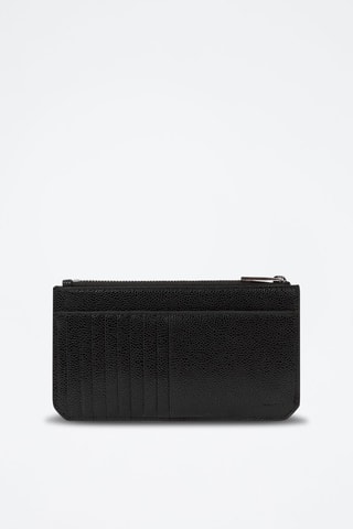Porte-cartes en cuir - Noir