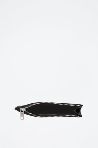 Porte-cartes en cuir - Noir