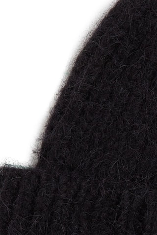 Bonnet en alpaga et laine - Noir
