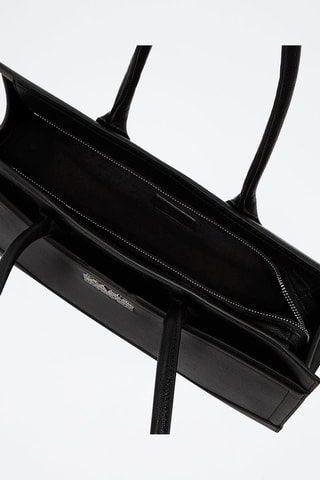 Sac porté épaule en cuir - Noir