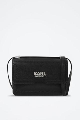 Sac bandoulière en cuir - Noir