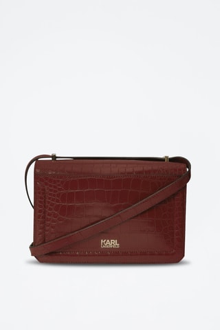 Sac bandoulière en cuir - Bordeaux