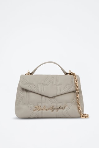 Sac à main  en cuir - Taupe
