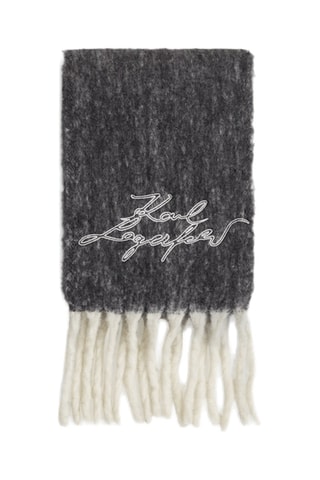 Echarpe en laine - Gris foncé