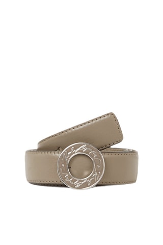 Ceinture en cuir - Gris clair