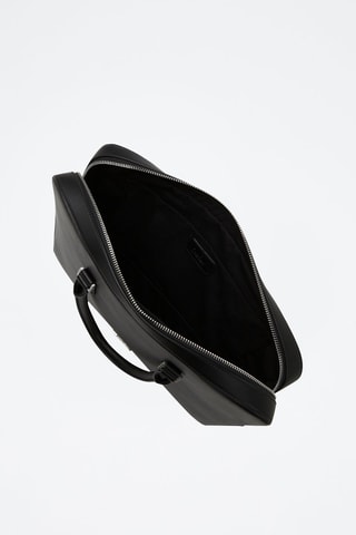 Porte-documents en cuir - Noir