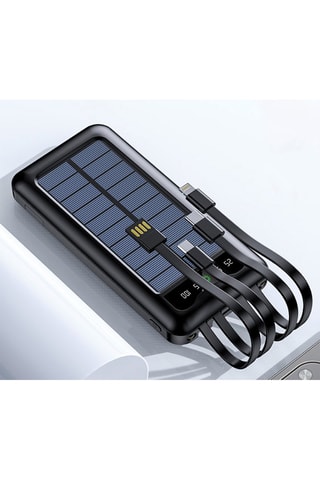 Powerbank 10000 mAh Eko - Solar - Zaklamp