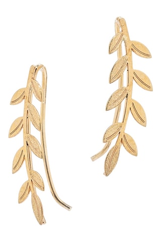 Boucles d'oreilles Feuilles dorées - Or jaune