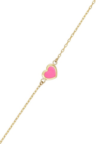 Bracelet Cœur Rosé - Or jaune