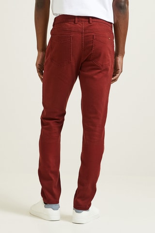 Broek Slim Fit - Bordeauxrood