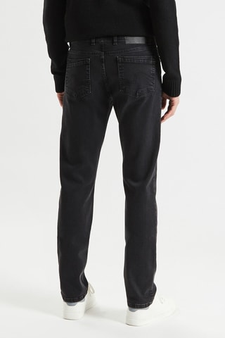 Jeans straight - Zwart - Lengte 34