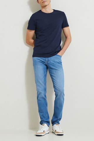 Jeans straight - Blauw - Lengte 34