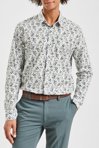 Overhemd Slim Fit - Zeegroen