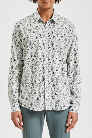 Overhemd Slim Fit - Zeegroen