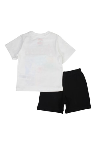 Camiseta y short Los Vengadores Disney - Blanco y negro - Blanco