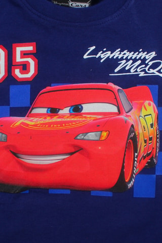 Camiseta Rayo McQueen Cars Disney Pixar - Azul