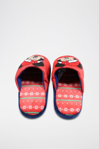 Zapatillas de casa Mickey y Minnie Disney  - Rojo