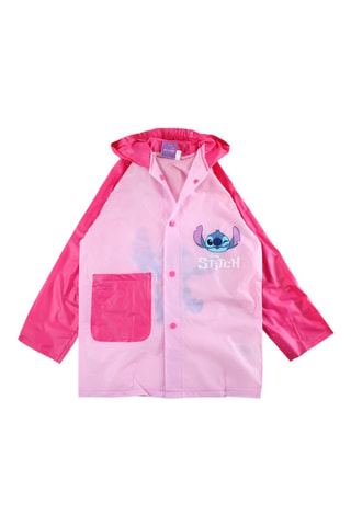 Impermeable con capucha Stitch Lilo y Stitch Disney - Rosa