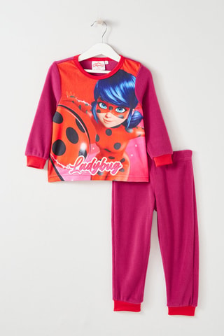 Pijama polar Miraculous - Vermelho e violeta