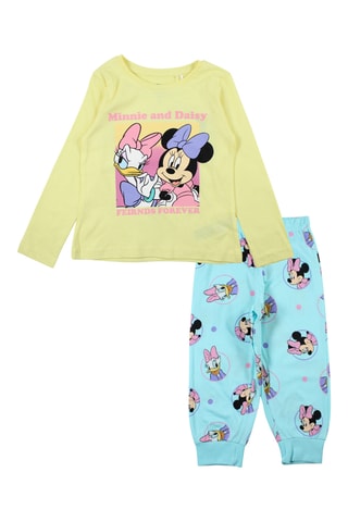 Pijama Margarida e Minnie Disney - Amarelo e turquesa - Azul e amarelo